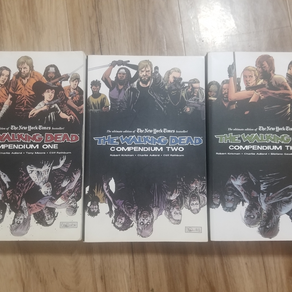 1-3 of The Walking Dead comic compendiums!
